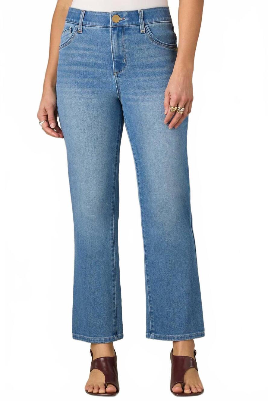NEW WIT & WISDOM bennett high rise barley boot denim jeans in light blue artisan
